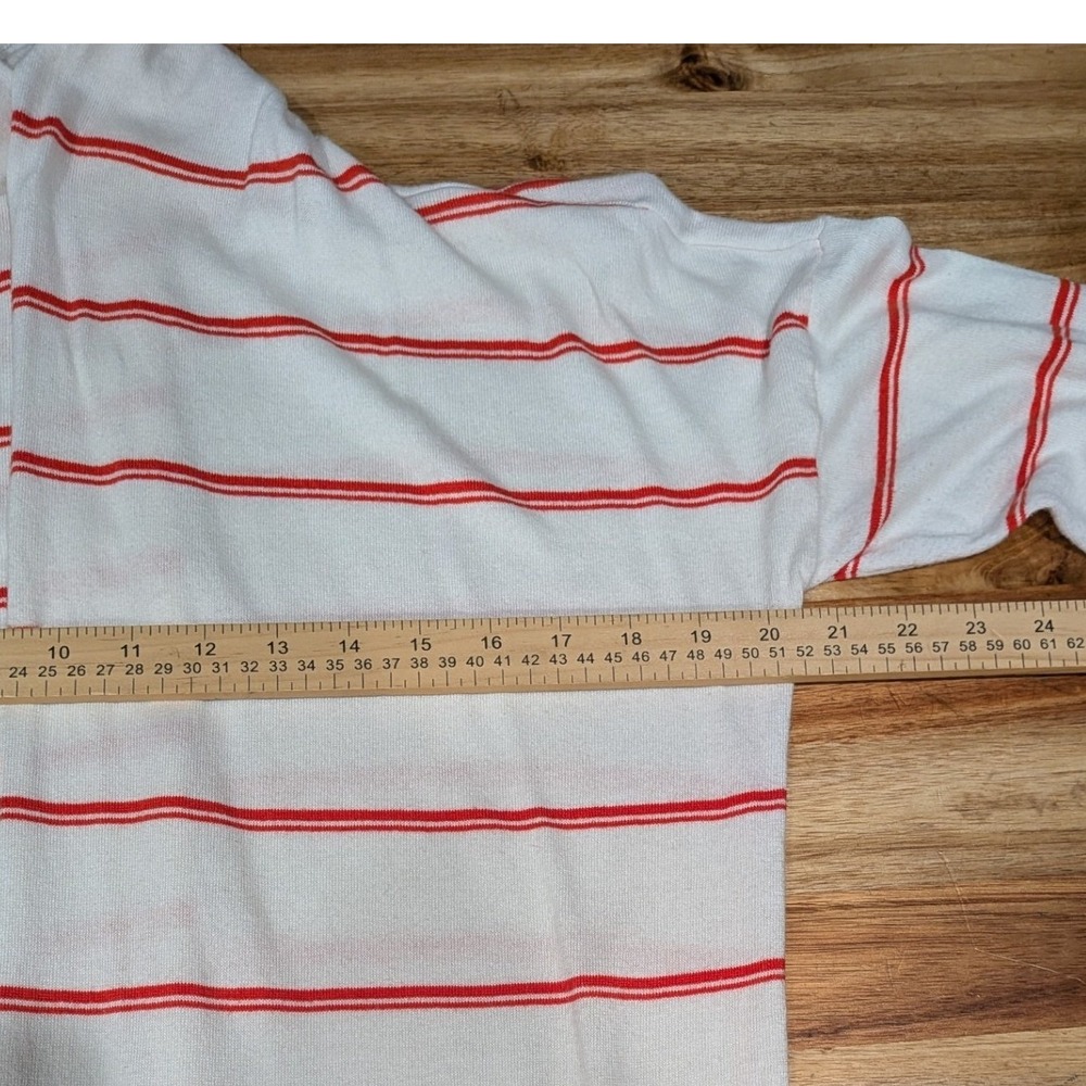 Cabi Womens Stroll Cardigan M Summer Stripe Duster Coastal Preppy Beachy - Picture 8 of 9